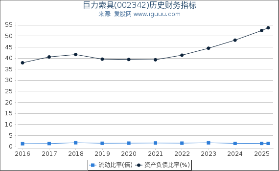 巨力索具(002342)股东权益比率、固定资产比率等历史财务指标图