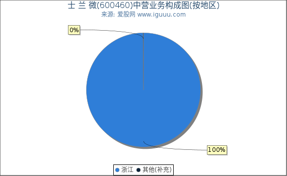 士 兰 微(600460)主营业务构成图（按地区）
