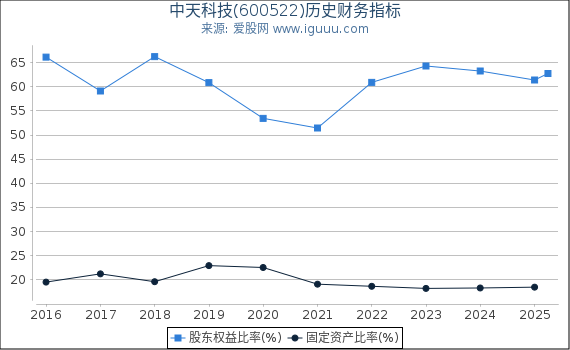 中天科技(600522)股东权益比率、固定资产比率等历史财务指标图