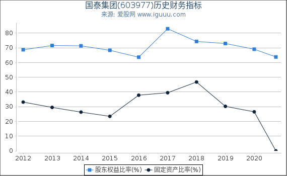 国泰集团(603977)股东权益比率、固定资产比率等历史财务指标图