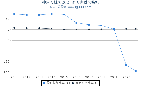 神州长城(000018)股东权益比率、固定资产比率等历史财务指标图