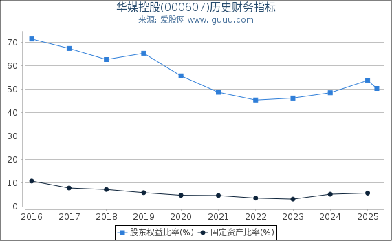 华媒控股(000607)股东权益比率、固定资产比率等历史财务指标图