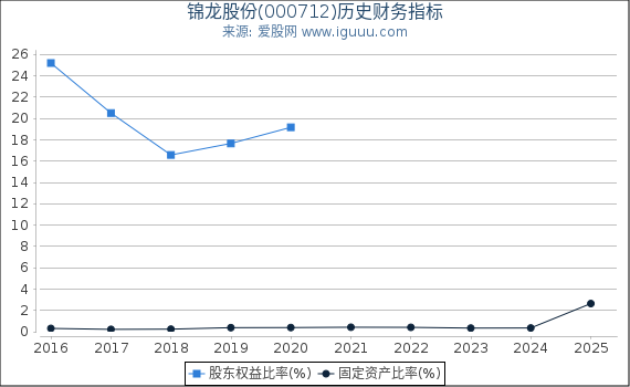 锦龙股份(000712)股东权益比率、固定资产比率等历史财务指标图