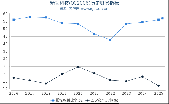 精功科技(002006)股东权益比率、固定资产比率等历史财务指标图