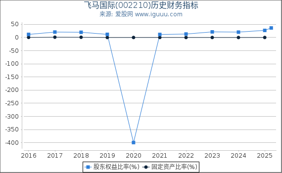 飞马国际(002210)股东权益比率、固定资产比率等历史财务指标图