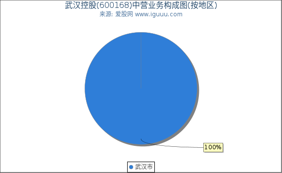 武汉控股(600168)主营业务构成图（按地区）