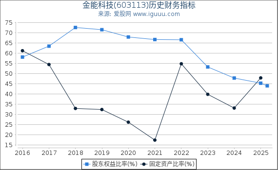 金能科技(603113)股东权益比率、固定资产比率等历史财务指标图