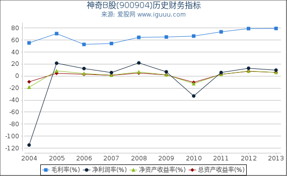 神奇B股(900904)股东权益比率、固定资产比率等历史财务指标图